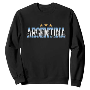 Proud Argentina Futbol Supporter National Pride Gift Sweatshirt TS12 Black Print Your Wear