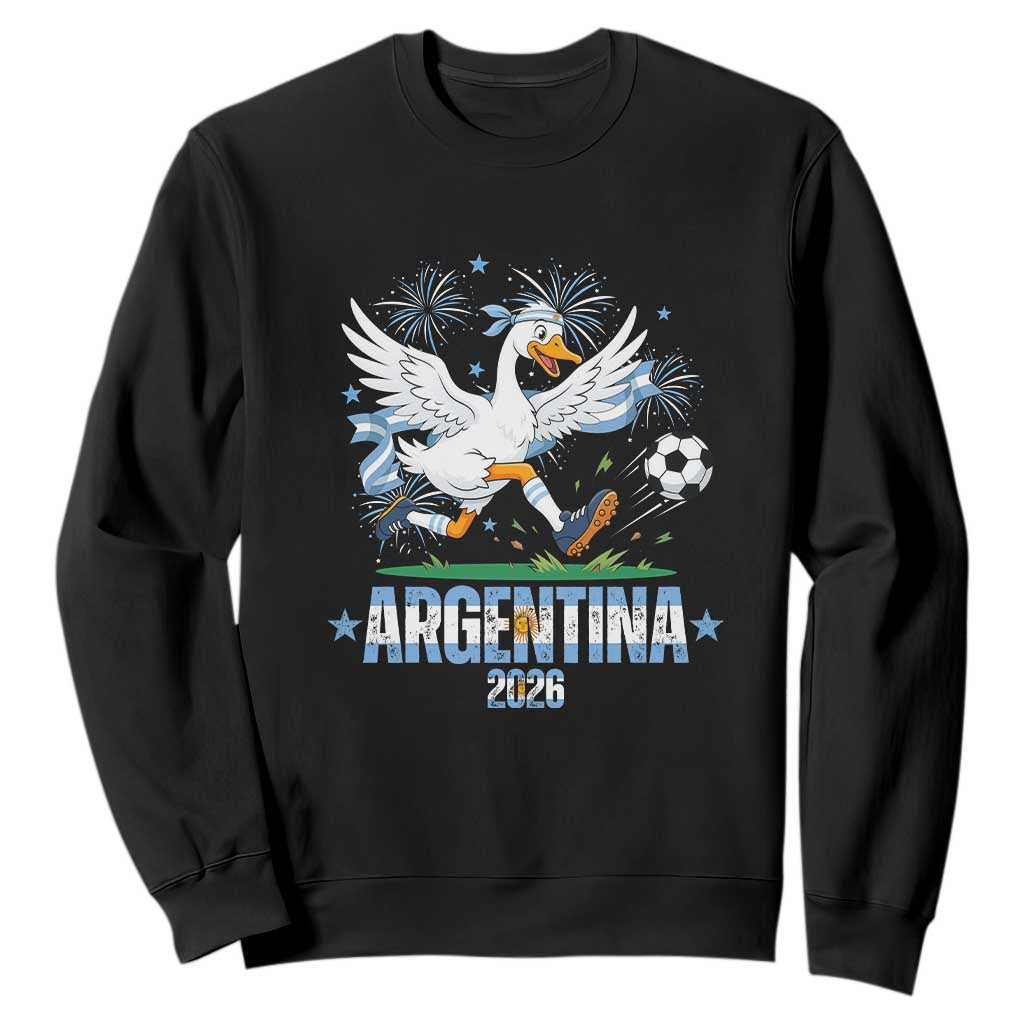 Funny Argentina Soccer Goose Sweatshirt Football Fan Graphic TS12 Black Print Your Wear