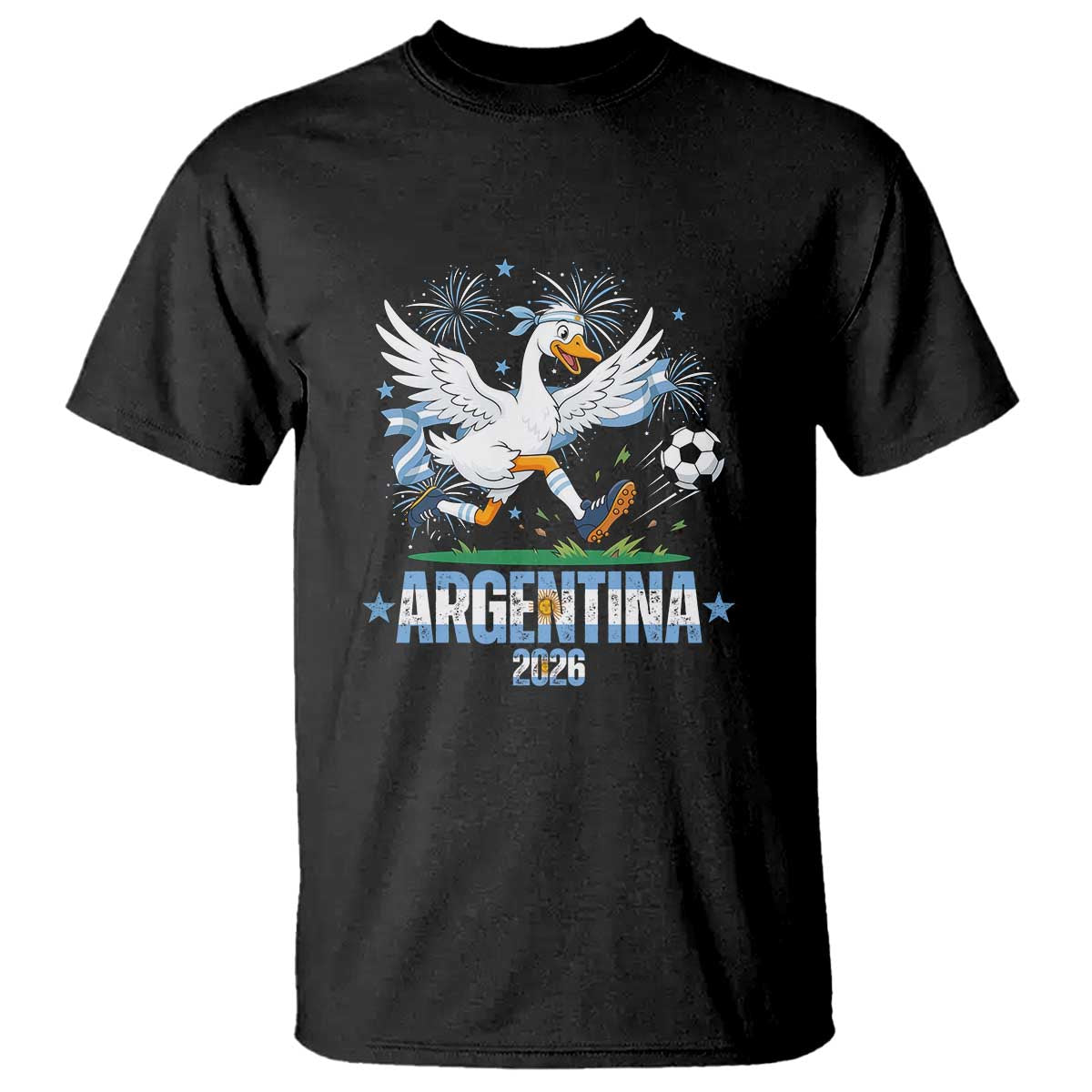 Funny Argentina Soccer Goose T Shirt Football Fan Graphic TS12 Black Print Your Wear