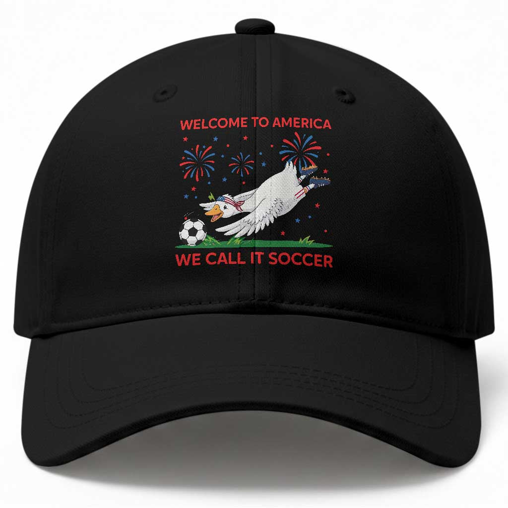 Funny USA Goose Football Baseball Cap Welcome To America We Call It Soccer TS12 Print Your Wear