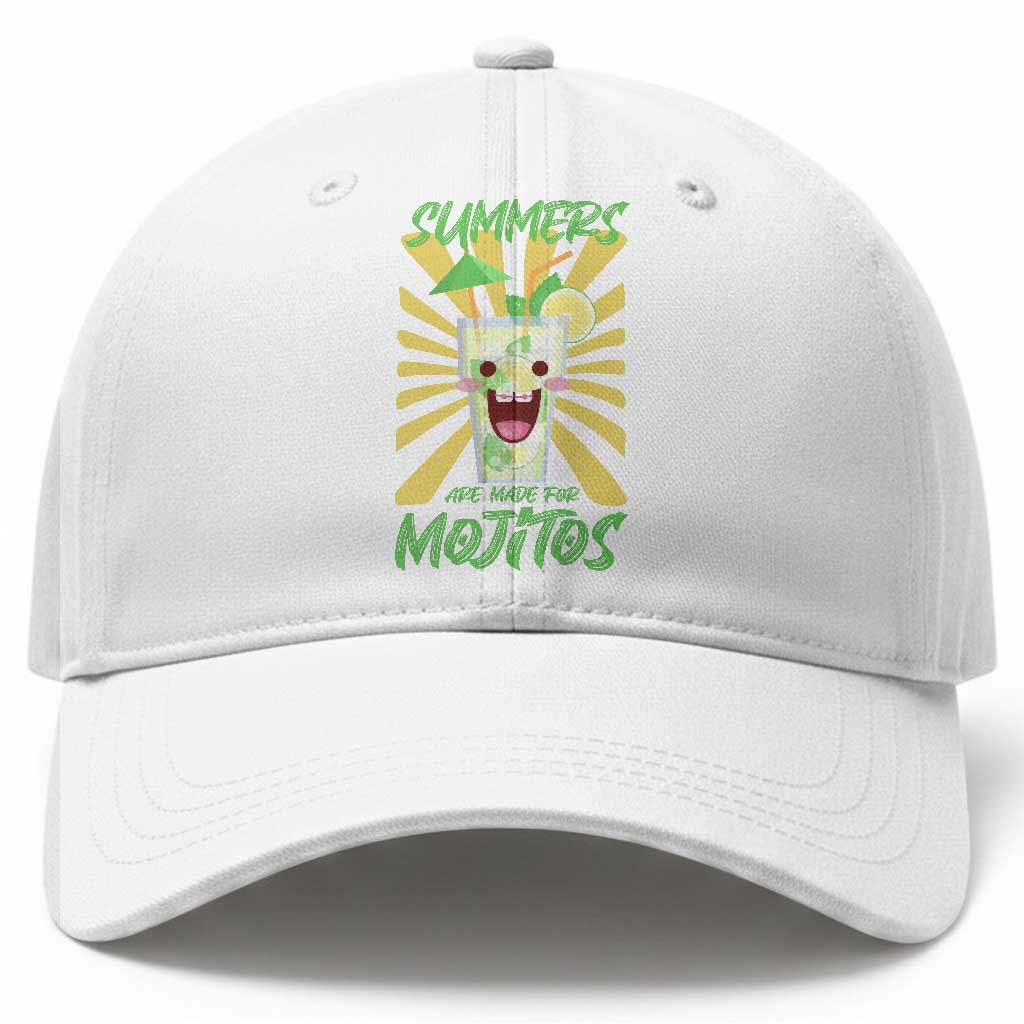 Summers Are Made For Mojitos Baseball Cap Funny Vacation Cocktail TS12 Print Your Wear