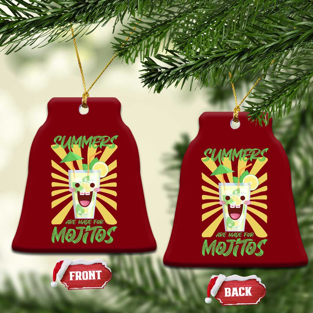 Summers Are Made For Mojitos Ceramic Ornament Funny Vacation Cocktail TS12 Print Your Wear