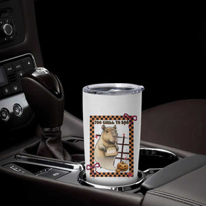 Halloween Capybara Tumbler Cup Funny Too Chill To Boo TS12 Print Your Wear