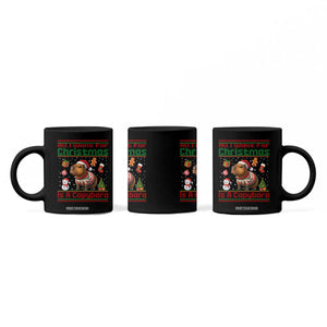 Funny Xmas Coffee Mug All I Want For Christmas Is A Capybara TS12 Print Your Wear