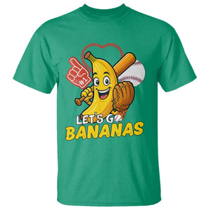 Funny Baseball T Shirt Lets Go Bananas Fruit Sports Lover Gift TS12 Irish Green Print Your Wear