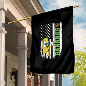 Banana Playing Baseball Lover Garden Flag Retro American Flag TS12 Print Your Wear