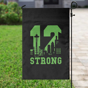 Space Needle Emerald City Skyline Number 12 Typography Garden Flag Pacific Northwest Fan Pride TS12 Print Your Wear