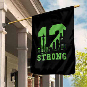 Space Needle Emerald City Skyline Number 12 Typography Garden Flag Pacific Northwest Fan Pride TS12 Print Your Wear