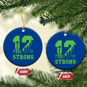 Space Needle Emerald City Skyline Number 12 Typography Ceramic Ornament Pacific Northwest Fan Pride TS12 1pc Blue Print Your Wear