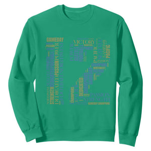Victory And Strength Number 12 Typography Sweatshirt Gift For Football Lovers TS12 Irish Green Print Your Wear