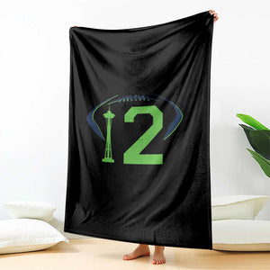 Space Needle Emerald City Number 12 Throw Blanket Sports Fan Pride TS12 Print Your Wear