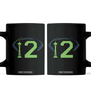 Space Needle Emerald City Number 12 Coffee Mug Sports Fan Pride TS12 Black Print Your Wear