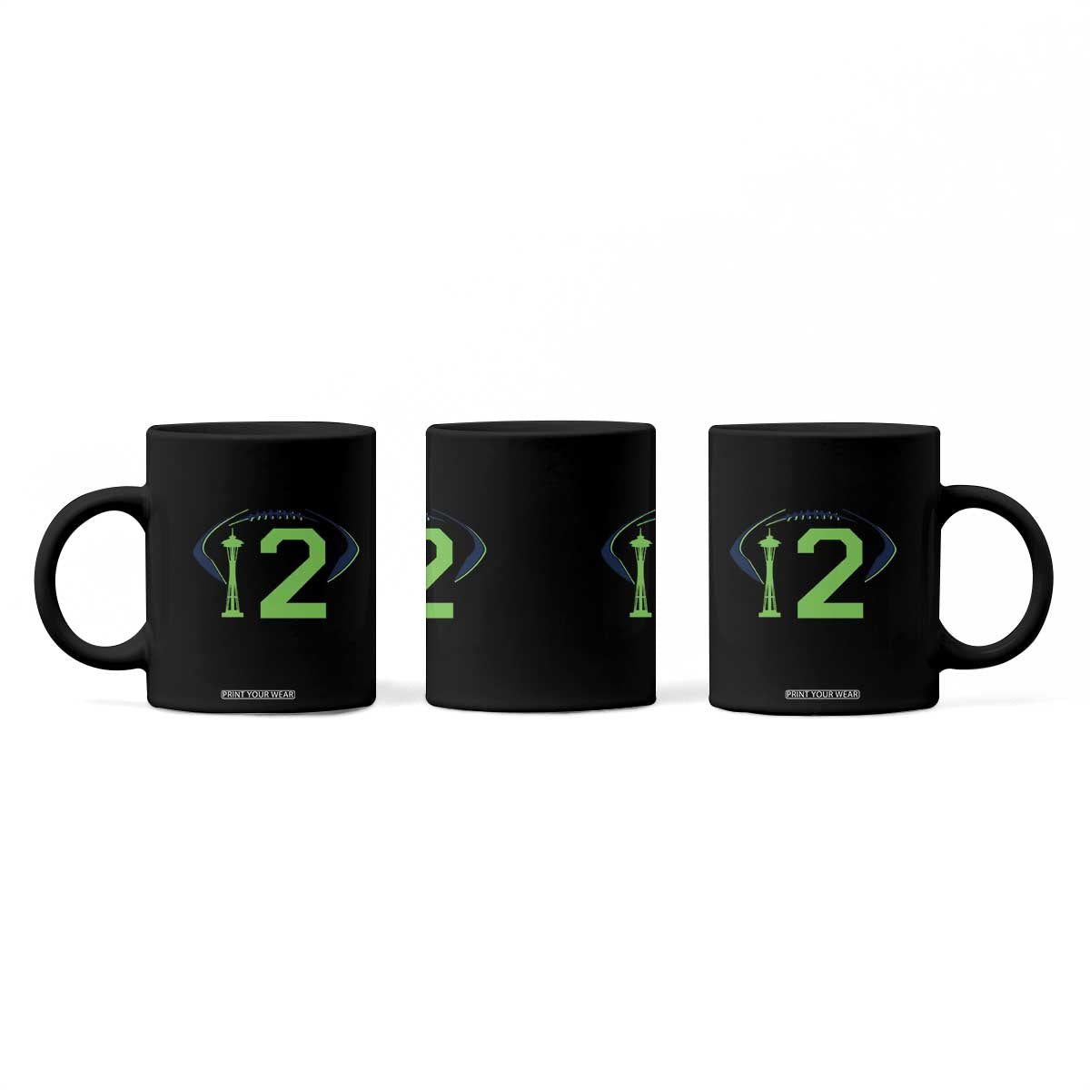 Space Needle Emerald City Number 12 Coffee Mug Sports Fan Pride TS12 Print Your Wear
