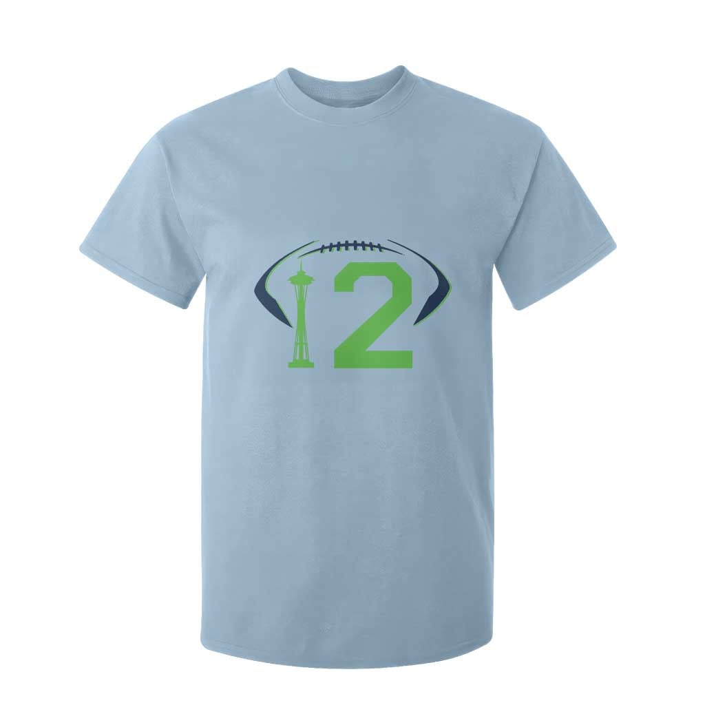 Space Needle Emerald City Number 12 T Shirt For Kid Sports Fan Pride TS12 Light Blue Print Your Wear