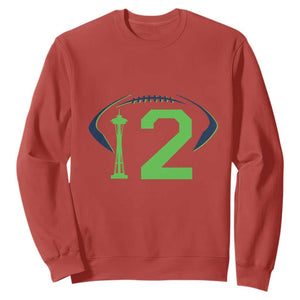 Space Needle Emerald City Number 12 Sweatshirt Sports Fan Pride TS12 Red Print Your Wear