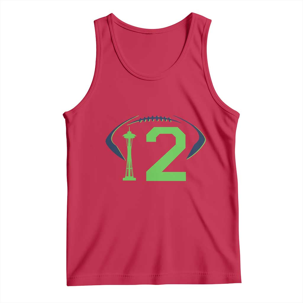 Space Needle Emerald City Number 12 Tank Top Sports Fan Pride TS12 Red Print Your Wear