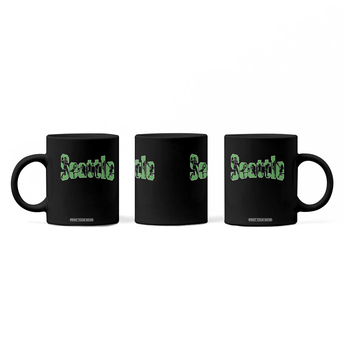 Seattle Sports Player Silhouette Coffee Mug Gift For Football Lovers TS12 Print Your Wear