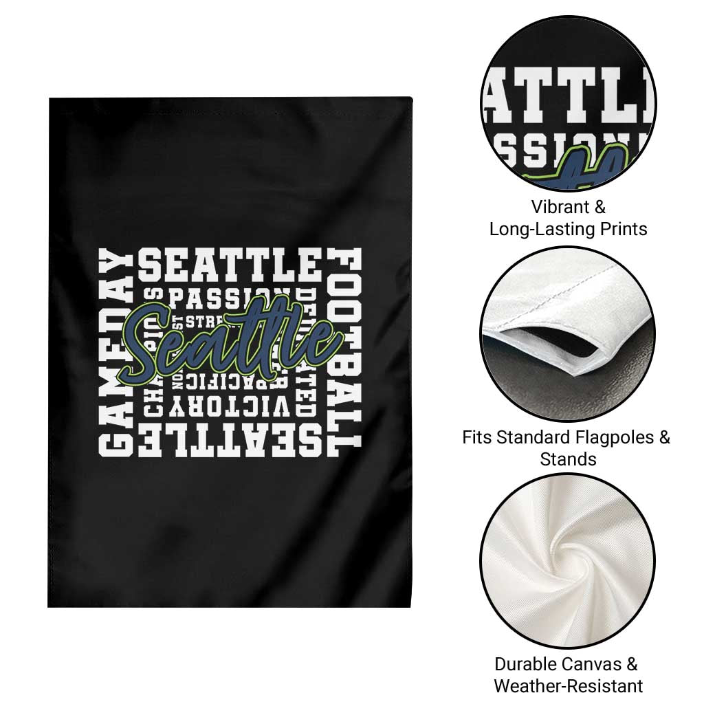Seattle Emerald City Pride Garden Flag Football Fan Game Day Gift TS12 Print Your Wear