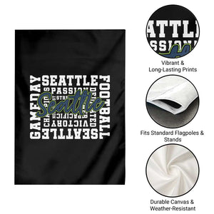 Seattle Emerald City Pride Garden Flag Football Fan Game Day Gift TS12 Print Your Wear
