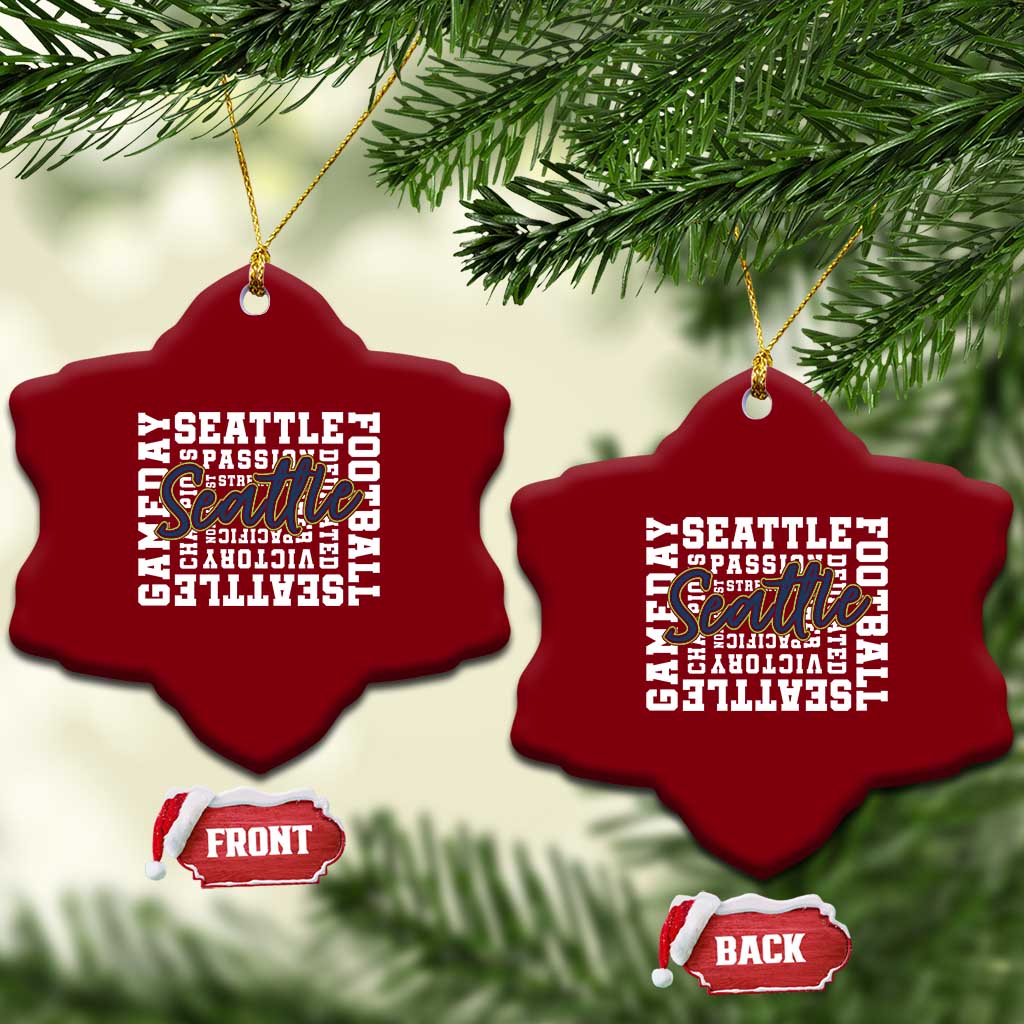 Seattle Emerald City Pride Ceramic Ornament Football Fan Game Day Gift TS12 Print Your Wear