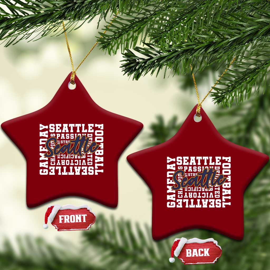 Seattle Emerald City Pride Ceramic Ornament Football Fan Game Day Gift TS12 Print Your Wear