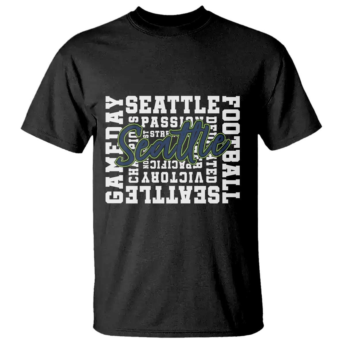 Seattle Emerald City Pride T Shirt Football Fan Game Day Gift TS12 Black Print Your Wear