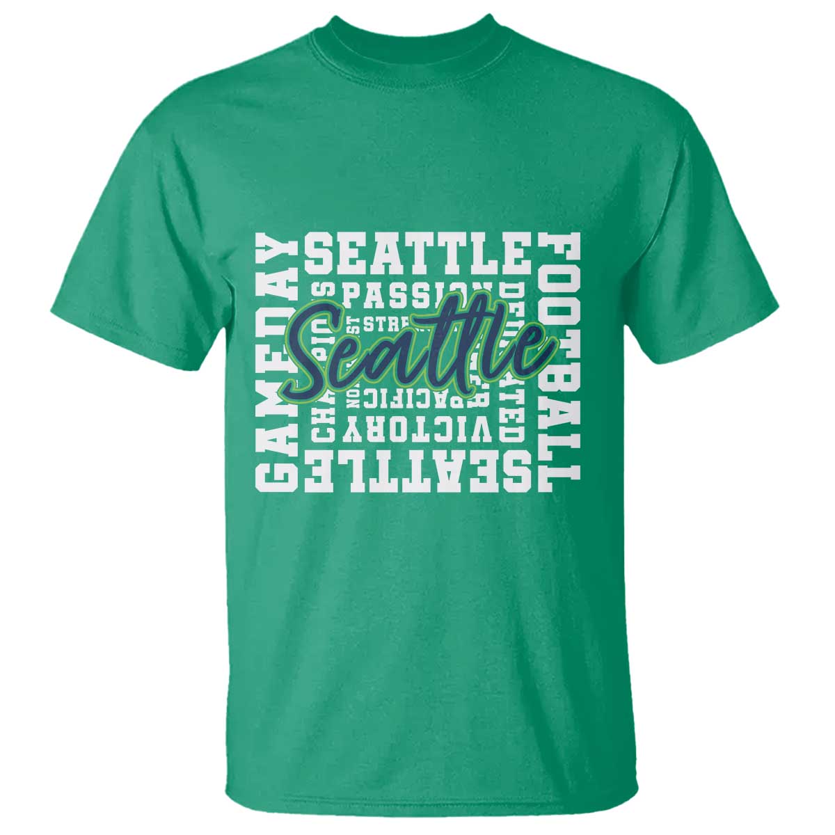 Seattle Emerald City Pride T Shirt Football Fan Game Day Gift TS12 Irish Green Print Your Wear