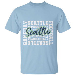 Seattle Emerald City Pride T Shirt Football Fan Game Day Gift TS12 Light Blue Print Your Wear