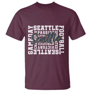 Seattle Emerald City Pride T Shirt Football Fan Game Day Gift TS12 Maroon Print Your Wear