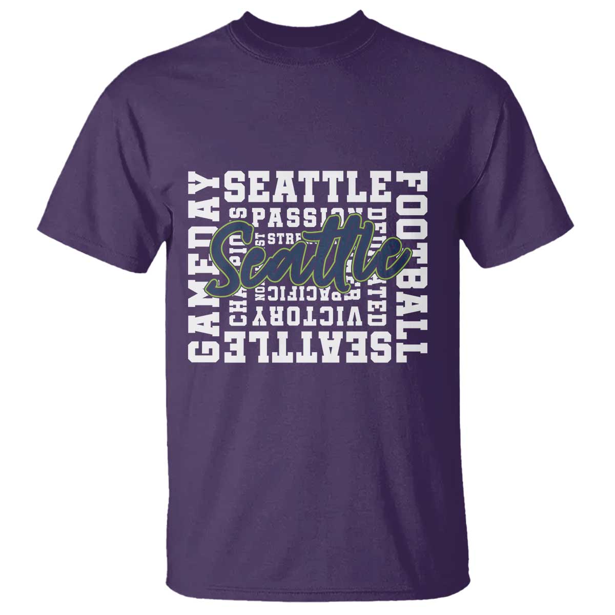 Seattle Emerald City Pride T Shirt Football Fan Game Day Gift TS12 Purple Print Your Wear