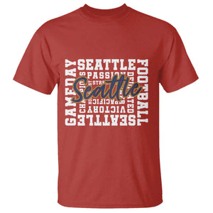 Seattle Emerald City Pride T Shirt Football Fan Game Day Gift TS12 Red Print Your Wear