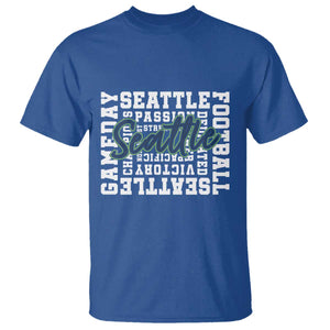 Seattle Emerald City Pride T Shirt Football Fan Game Day Gift TS12 Royal Blue Print Your Wear