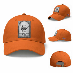 T’was The Tism M’Lord Baseball Cap Funny Medieval Knight Frog Gift TS12 Baseball Cap Universal Fit Orange Print Your Wear
