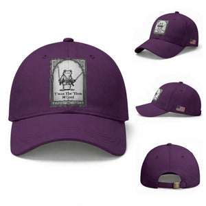 T’was The Tism M’Lord Baseball Cap Funny Medieval Knight Frog Gift TS12 Baseball Cap Universal Fit Purple Print Your Wear
