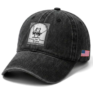 T’was The Tism M’Lord Washed Cotton Baseball Cap Funny Medieval Knight Frog Gift TS12 Print Your Wear