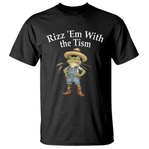 Autism Frog T Shirt Funny Rizz Em With The Tism TS12 Black Print Your Wear