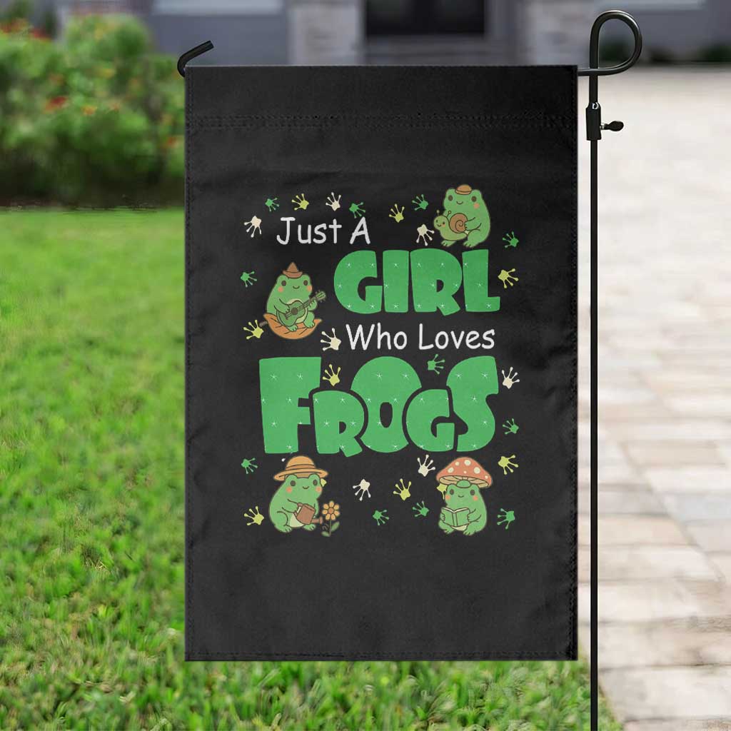Just A Girl Who Loves Frogs Gift Garden Flag TS12 Print Your Wear