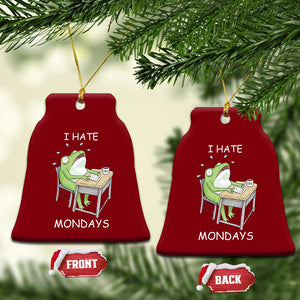 Funny Office Frog Ceramic Ornament I Hate Mondays TS12 Print Your Wear