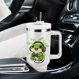 Funny Frog Playing Video Game Gift Tumbler With Handle TS12 Print Your Wear