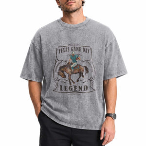 TX Game Day Legend Washed Cotton T-Shirt Funny CFF