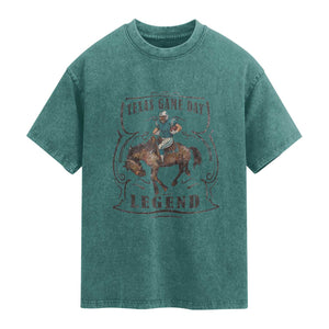 TX Game Day Legend Washed Cotton T-Shirt Funny CFF