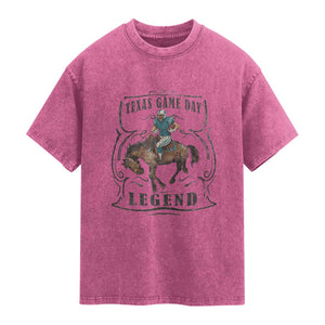 TX Game Day Legend Washed Cotton T-Shirt Funny CFF