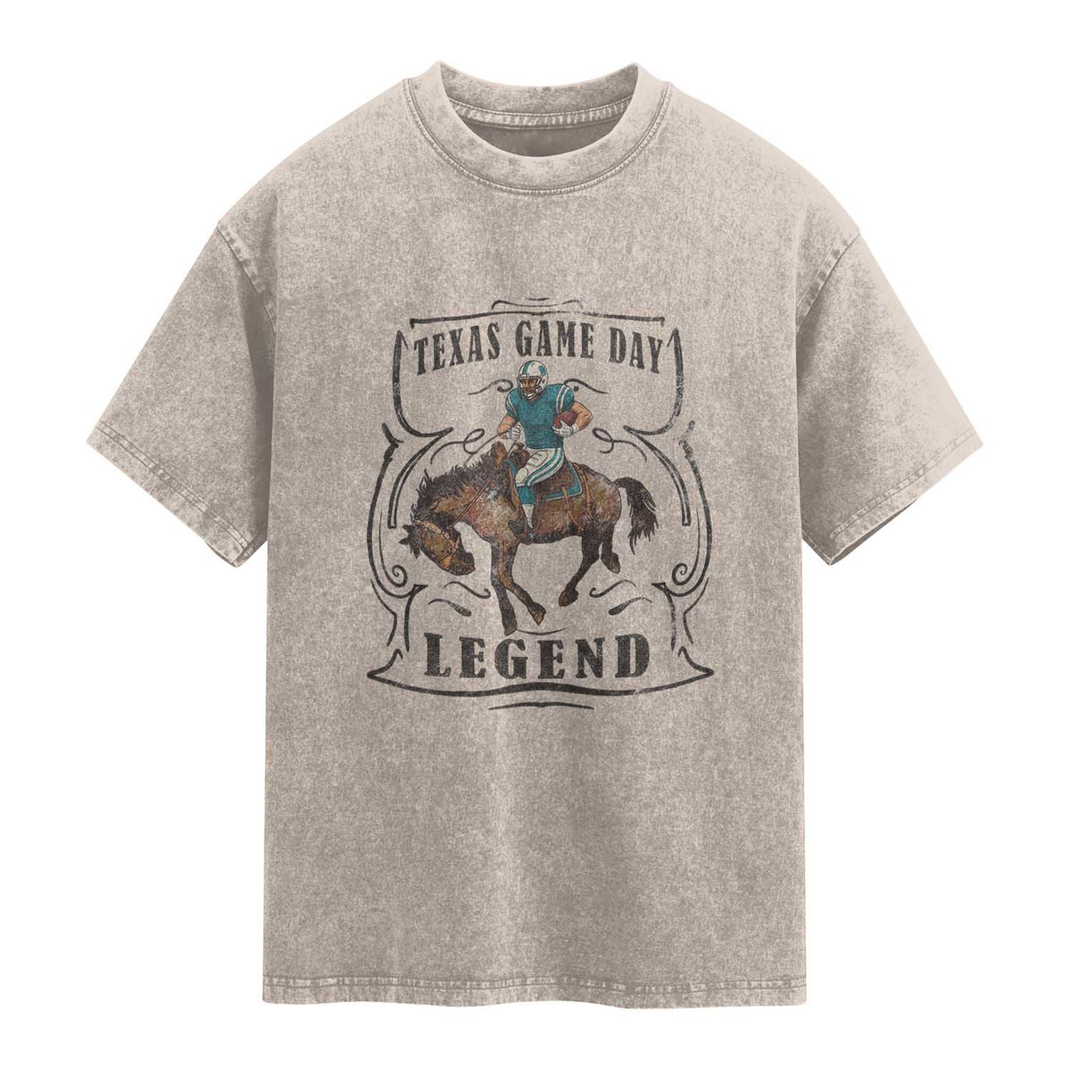TX Game Day Legend Washed Cotton T-Shirt Funny CFF