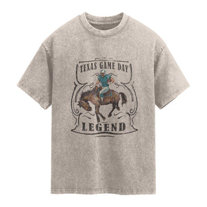 TX Game Day Legend Washed Cotton T-Shirt Funny CFF