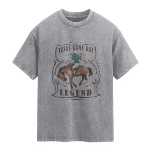TX Game Day Legend Washed Cotton T-Shirt Funny CFF