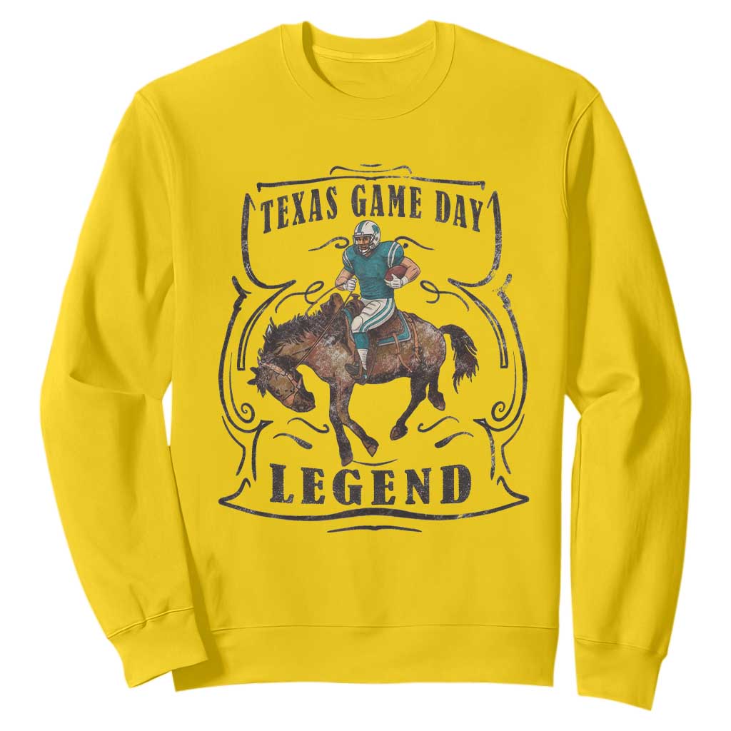 TX Game Day Legend Sweatshirt Funny CFF TS12 Daisy Print Your Wear