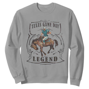 TX Game Day Legend Sweatshirt Funny CFF TS12 Sport Gray Print Your Wear