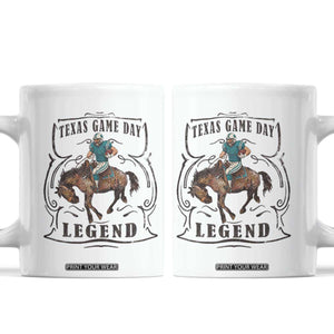TX Game Day Legend Coffee Mug Funny CFF TS12 White Print Your Wear