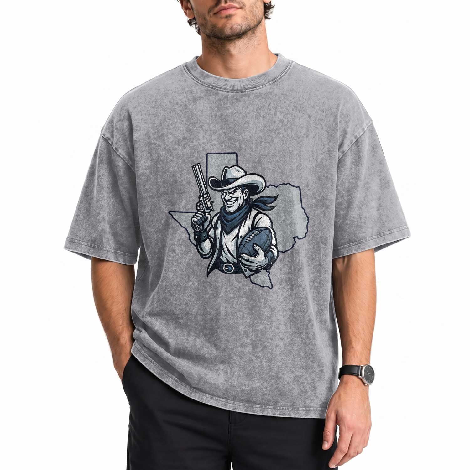 Funny TXF Football Lover Gift Washed Cotton T-Shirt