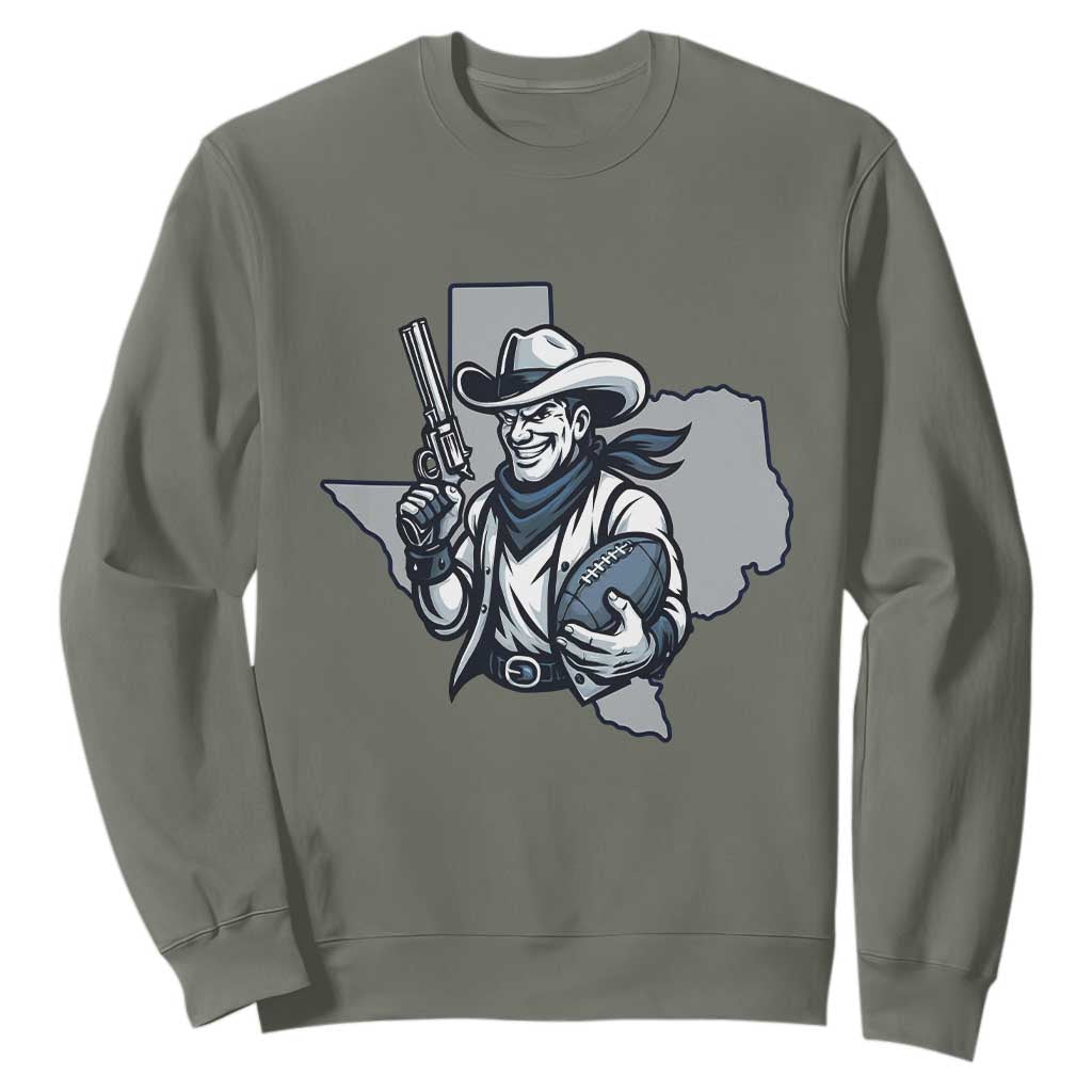 Funny TXF Football Lover Gift Sweatshirt TS12 Military Green Print Your Wear